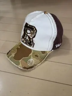 ロンハーマン 別注 ヨシノリコタケ Rロゴ スパンコール カモフラ キャップのサムネイル