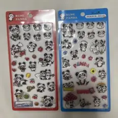 本物❤︎正規品 RUNE PANDA プクプクジェリーシール 2種セット 内藤ルネ