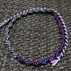 バイカラーアンクレットミサンガ(マーメイド) 足首用