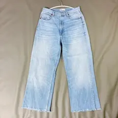 ZARA❣️ワイド アンクル デニムパンツ 切りっぱなし✨️EUR38のサムネイル