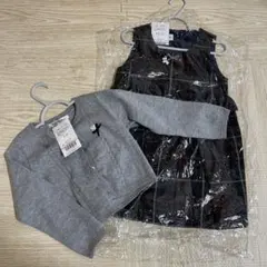 familiarワンピース　カーディガンセット 100cm
