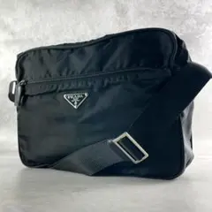 PRADA プラダ ショルダーバッグ カメラバッグ 三角ロゴ ナイロン 黒のサムネイル