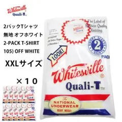 ホワイツビル 2パック Tシャツ 無地 WV73544 白 (XL×10)新品 - メルカリ