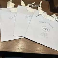 gelato pique ショップ袋 水色 　popup 3枚