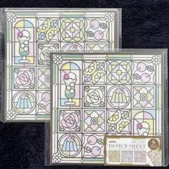 デザインシート　おりがみ　フィルム素材　メルティクリームソーダ　2点