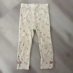 花柄リブレギンス 90サイズ