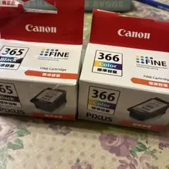 Canon PIXUS 純正 インク365 366 ブラックのみ開封済未使用のサムネイル