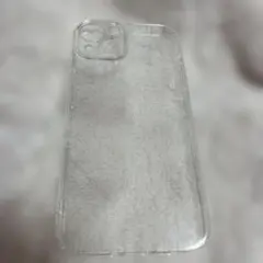 iPhone14用カバー　シリコンケース　クリア　透明　ストラップホール　耐衝撃