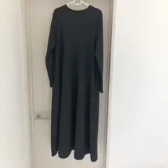 コカ　エンボス加工Aラインフレアワンピース