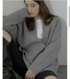 襟付きセーター