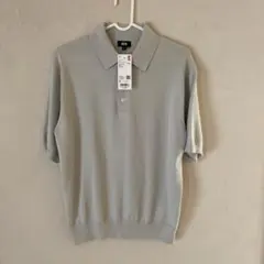 【新品未使用】UNIQLO ウォッシャブル ニット ポロセーター 半袖