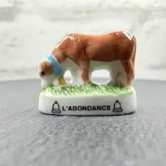 フェーヴ フランス 動物 アボンダンス牛 フェーブ ミニチュア 陶器
