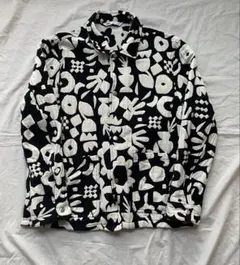 22ss ZARA 総柄ジャケット　44のサムネイル
