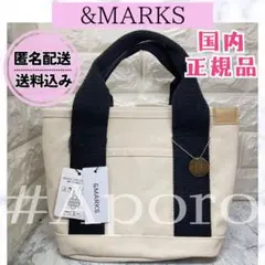 &MARKS アンドマークス キャンパス キャンバスミニトートバッグ ホワイト