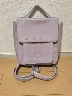 小型ミニリュック紫色