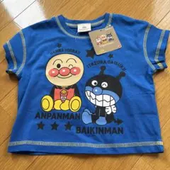 アンパンマン バイキンマン Tシャツ 80cm ブルー　新品未使用