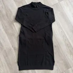 SLY STANDARD 黒 ニットロングワンピース