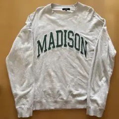 MADISON ロゴ入り グレー スウェット