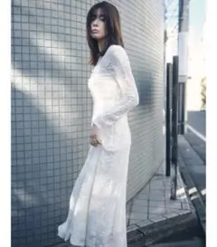 FRAY I.D（フレイ アイディー） スクエアネックストレッチレースワンピース