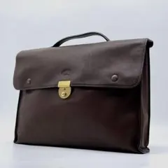 LONGCHAMP ビジネスバッグ A4可 レザー ブラウン e539のサムネイル