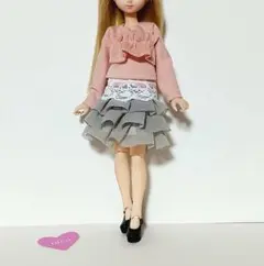 りぃちゃん様 専用　22センチ　20センチドール服　No.347 3段