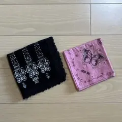 ANNA SUI 刺繍ハンカチ 2枚セット