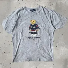 90s POLO RALPH LAUREN ポロベア ビッグプリントTシャツ