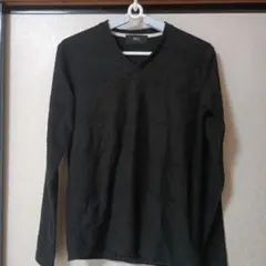 AZUL Vネック長袖カットソー 黒 165/88A