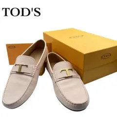 極美品 トッズ ドライビングシューズ Tロゴ レザー ピンク 27.5cmのサムネイル