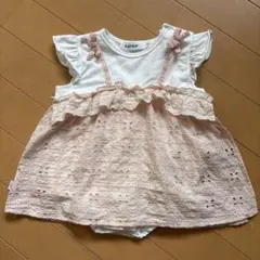 BeBe SLAP SLIP ベビー ワンピース ロンパース ピンク 70cmのサムネイル
