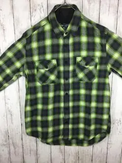 TGK 様専用AEROPOSTALE　ネルシャツ　USA古着＊グリーB-7-12