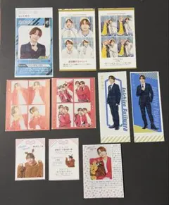 なにわ男子　藤原丈一郎　証明写真 パワーカード お守り しおり 4カット