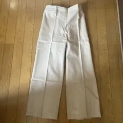ベージュ ワイドパンツ Lサイズ