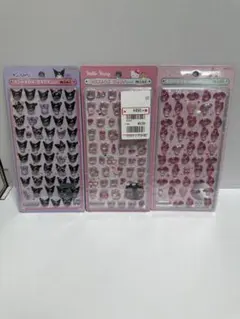 ボンボンドロップシール　ミニ　クロミ、マイメロ、キティ