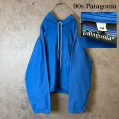 90s Old Stussy オールドステューシー ナイロン アノラック 青 M