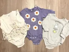 バースデー　ロンパース3点セット 80