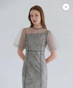 Lejaアシンメトリー ワンピースドレス 結婚式 パーティー