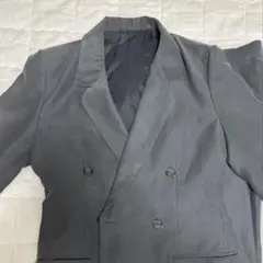 セットアップ　ジャケット　青みグレー　フルオーダースーツ