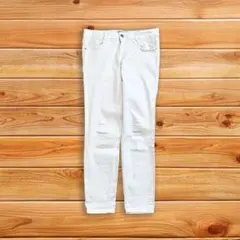 ZARA スキニーパンツ ホワイト カジュアル シンプル きれいめ