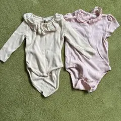 GAP 韓国 襟付きフリル付きロンパース 2点セット