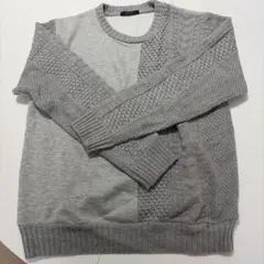 COMME CA ISM グレー ニットセーター M