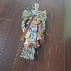 しめ縄 正月飾り 犬の飾り付き 約30cm