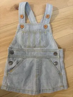 【美品・低価格】デニムジャンバースカート 80㎝