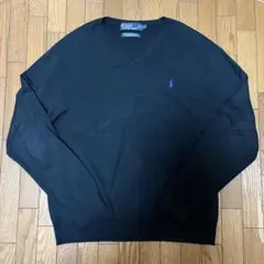 Polo by Ralph Lauren Vネックニット 黒