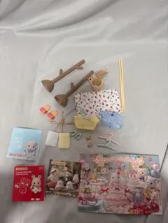 シルバニアファミリー 家具 ものほしセット ポストカード ステッカー