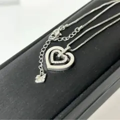 SWAROVSKI スワロフスキー ラインストーン ハート ネックレス