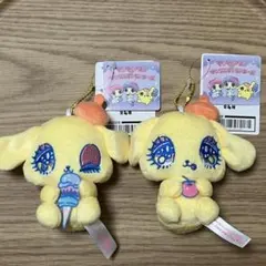 せきやゆりえ サンリオ ぬいぐるみマスコット ポムポムプリン 2種セット　新品