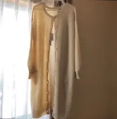 フレームスレイカズンワッフルカーディガンニットワンピースF