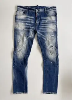 dsquared 2ディースクエアード★ダメージ加工スキニーデニム・ジーンズ52