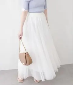 最終値下げ‼️natural couture チュールスカートのサムネイル